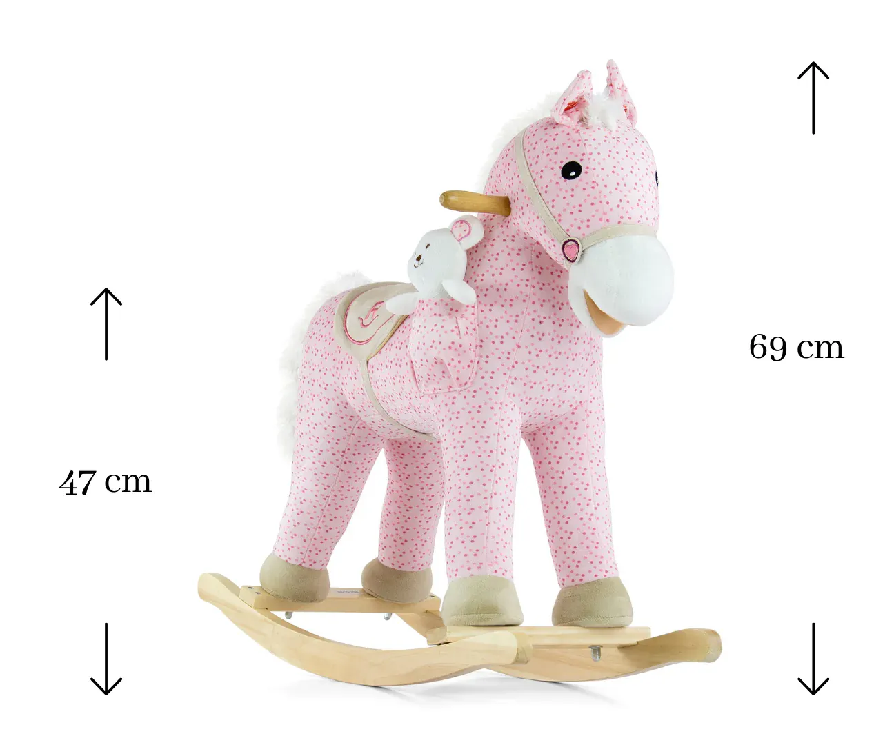 milly mally konjić za ljuljanje pink - slika 1