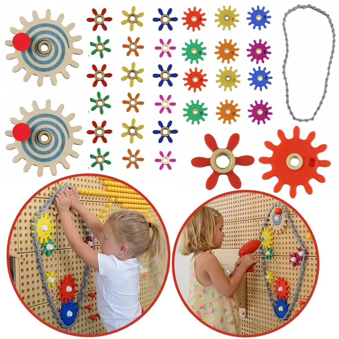 masterkidz set šarenih zupčanika - izgradi svoj mehanizam - slika 2
