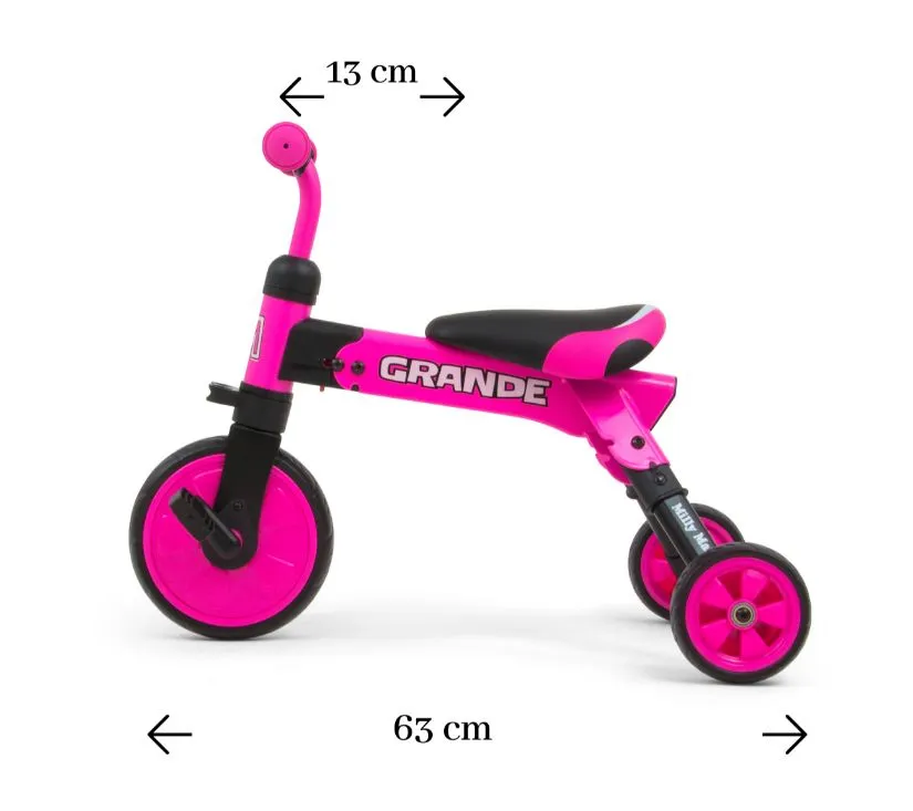 milly mally tricikl 2u1 grande rozni - slika 5
