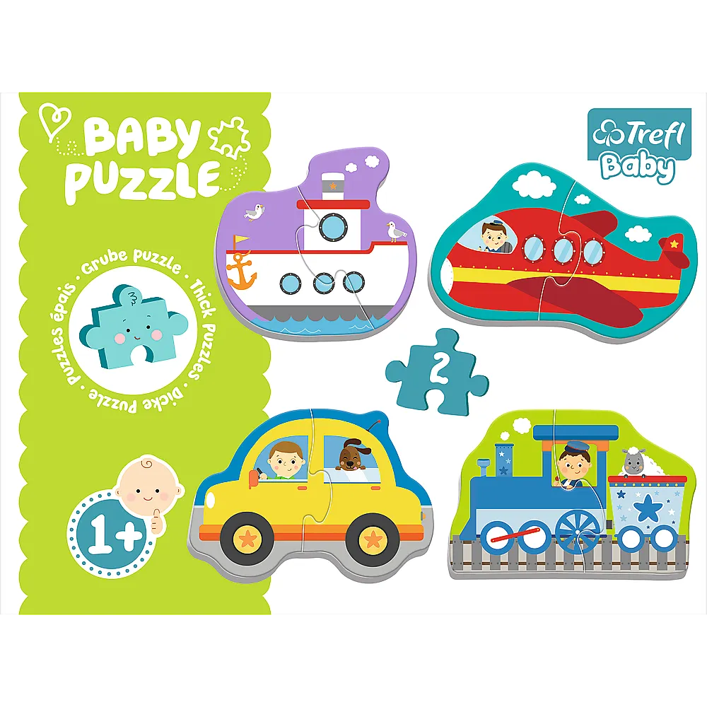 puzzle - baby classic - transportna vozila / trefl - slika 3