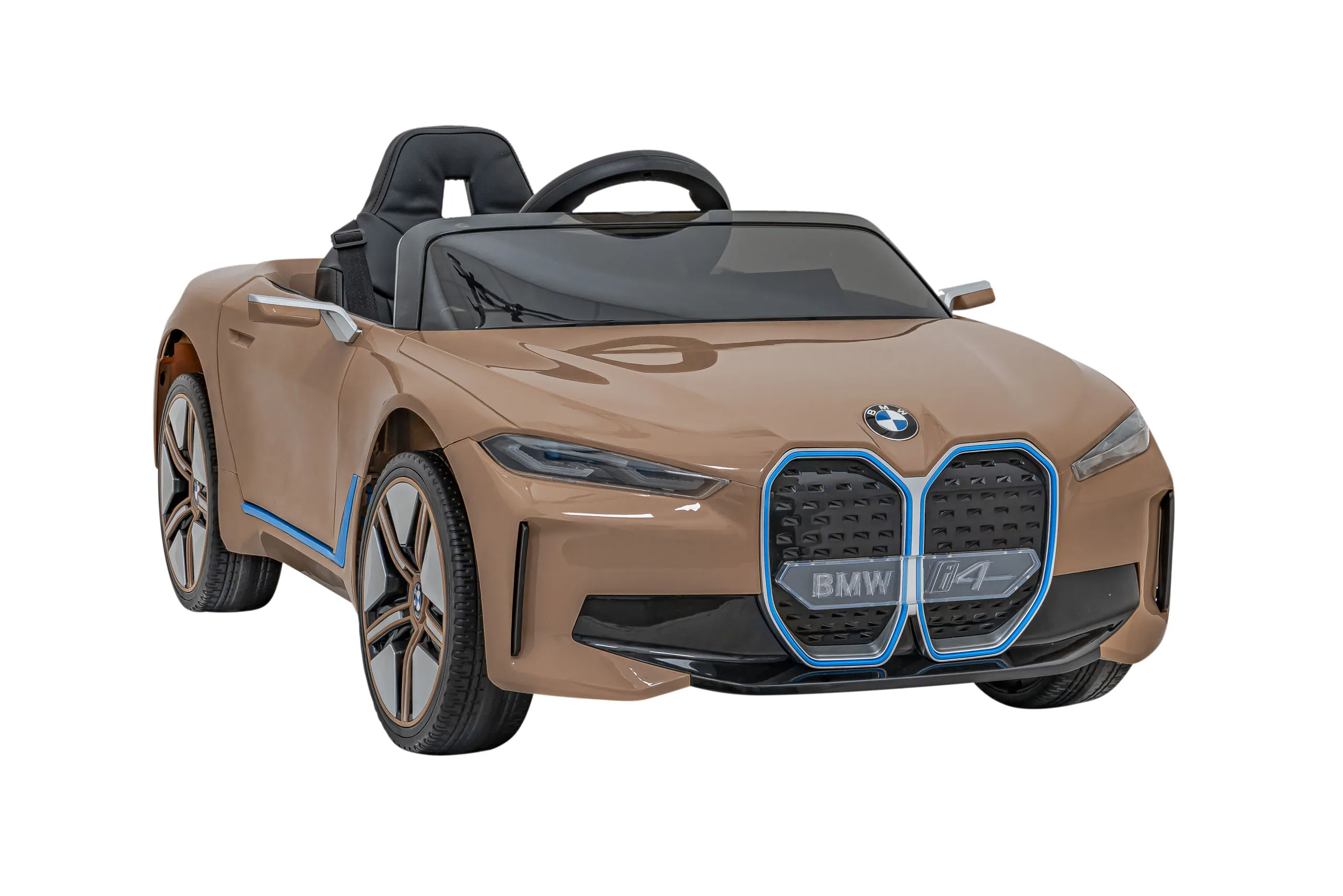bmw i4, auto na akumulator, zlatni - slika 3