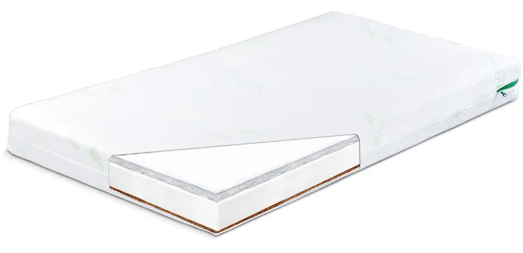 luxe madrac od heljde i kokosa 120x60x11cm bijeli - slika 3