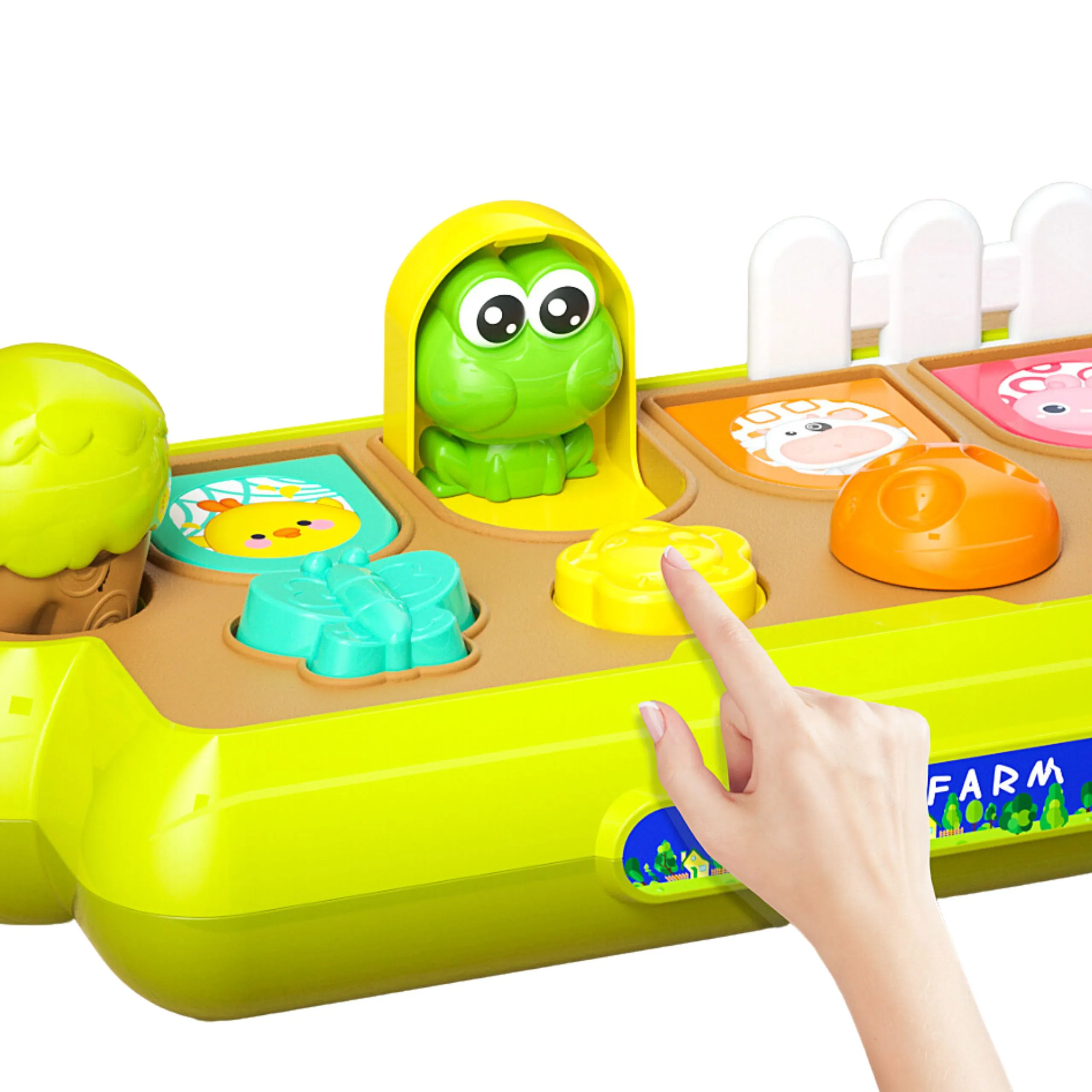 woopie baby obrazovna igračka pop up životinje - slika 3
