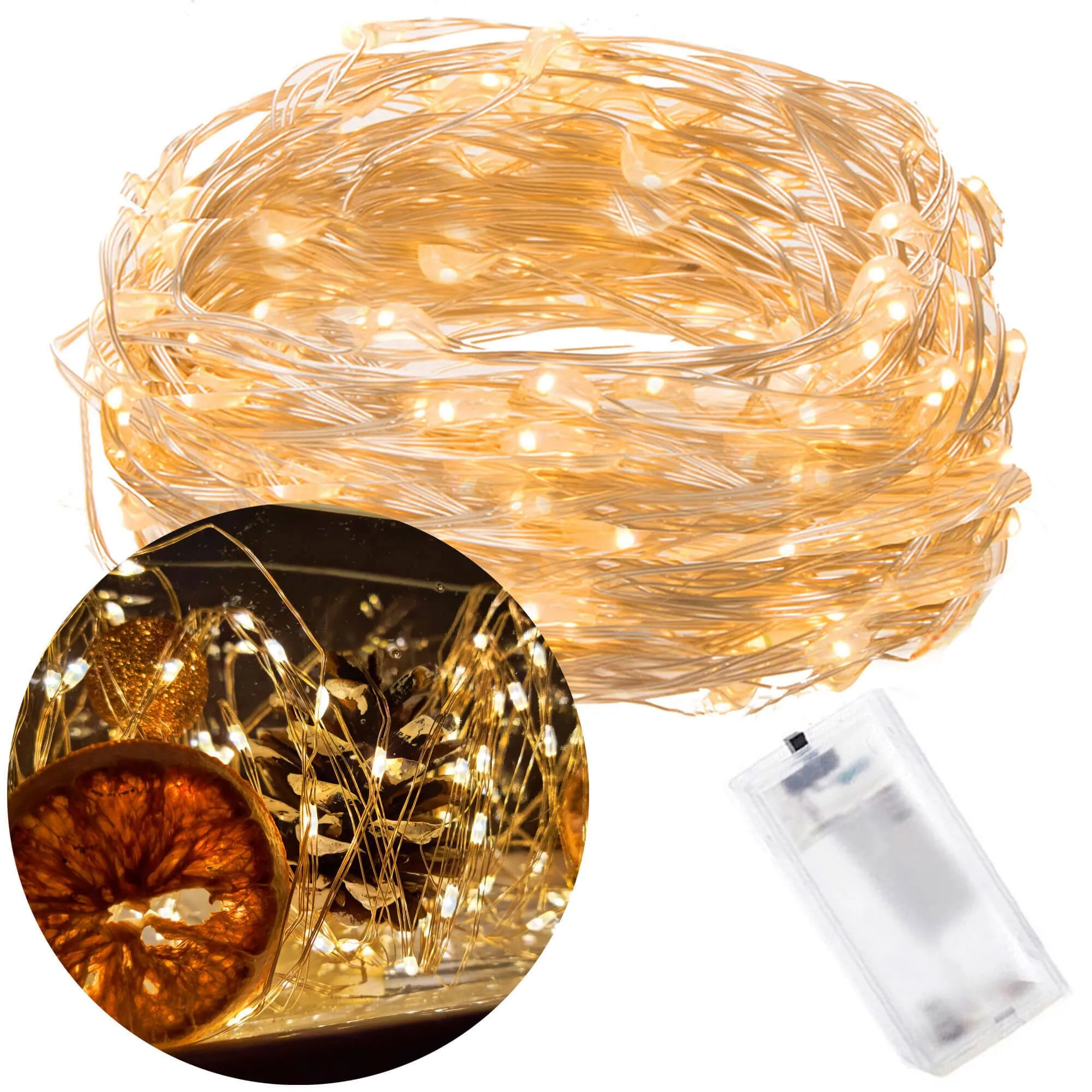 led lampica na baterije – 20 led dioda - slika 9