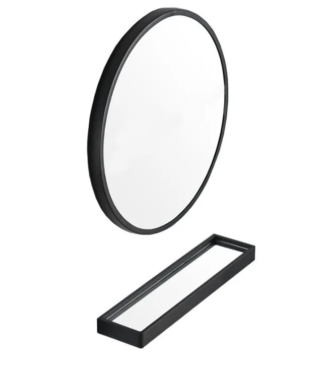 ogledalo s policom 60cm crno - slika 7