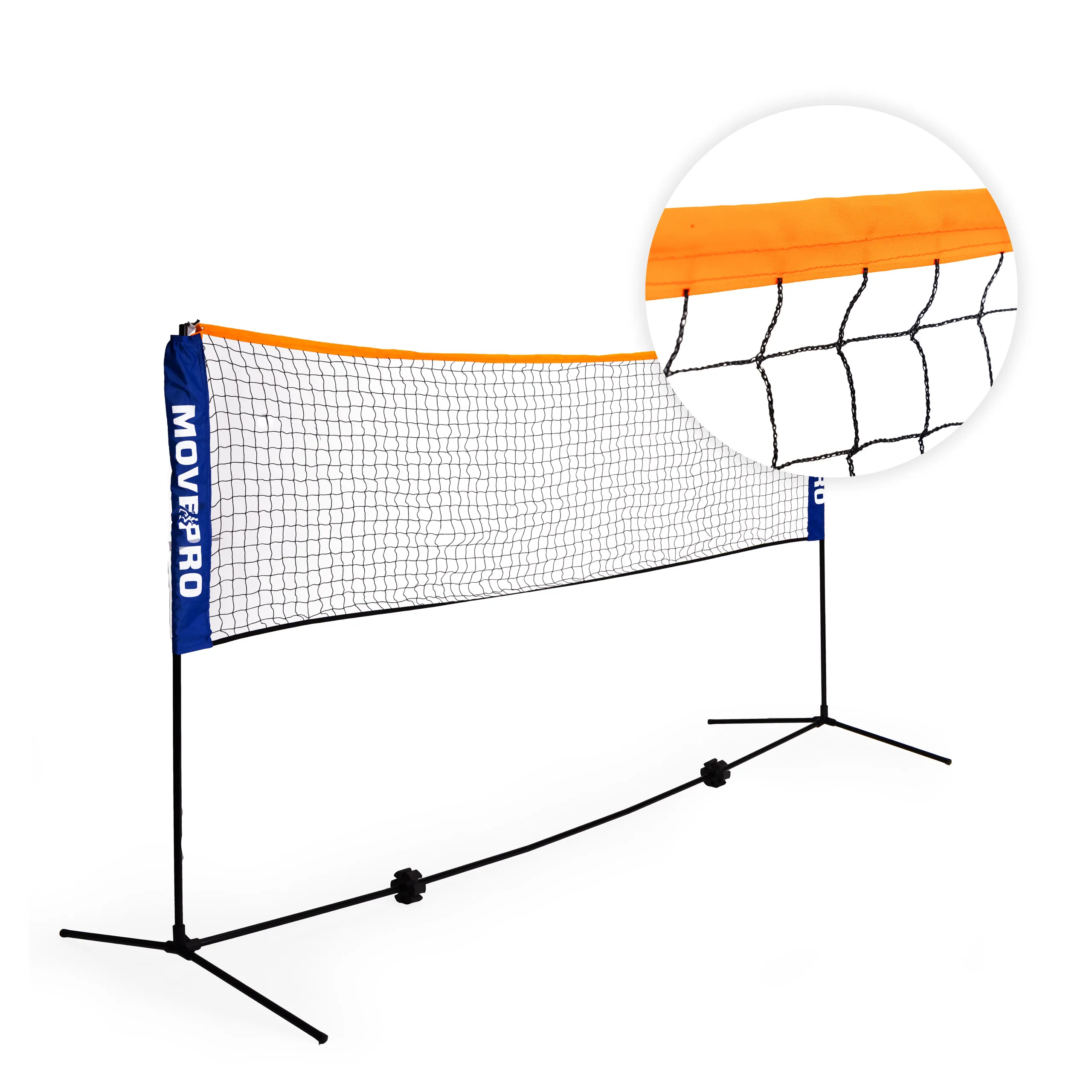 univerzalna 305x140 cm podesiva mreža 3 u 1 za badminton, odbojku i tenis s torbom, movepro - slika 8