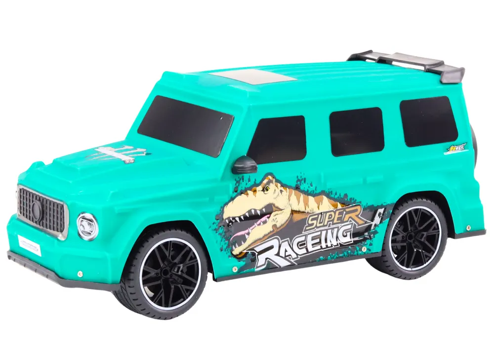 rc automobil s dinosaurom na daljinsko upravljanje, omjer 1:10, zelena - slika 3