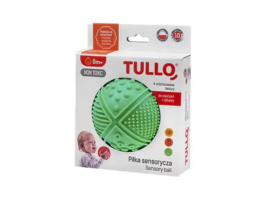 tullo mekana senzorna loptica sa 4 tekstura zelena - slika 2