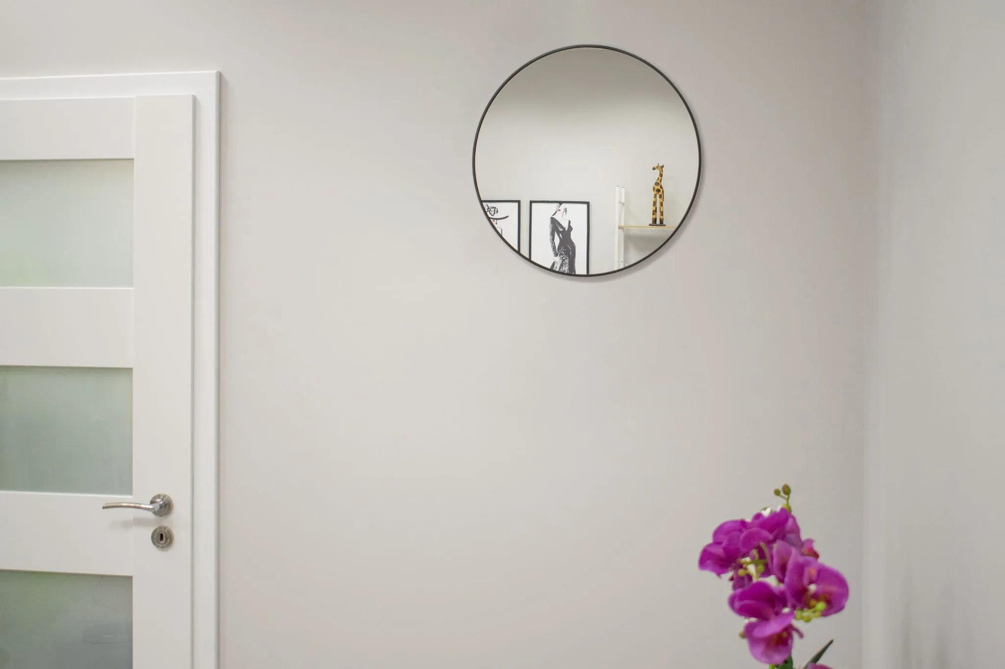 ogledalo crni okvir 50cm - slika 8