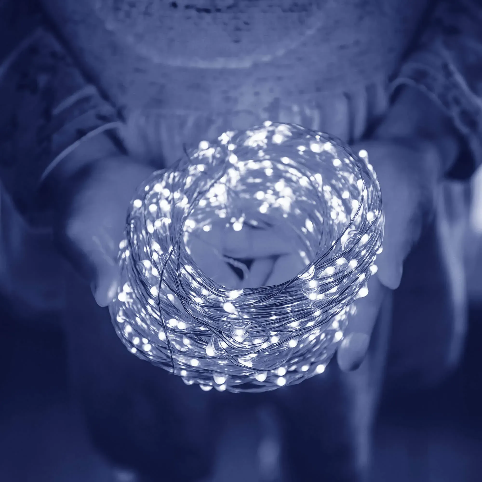led lampice na baterije, 50 led dioda - slika 2