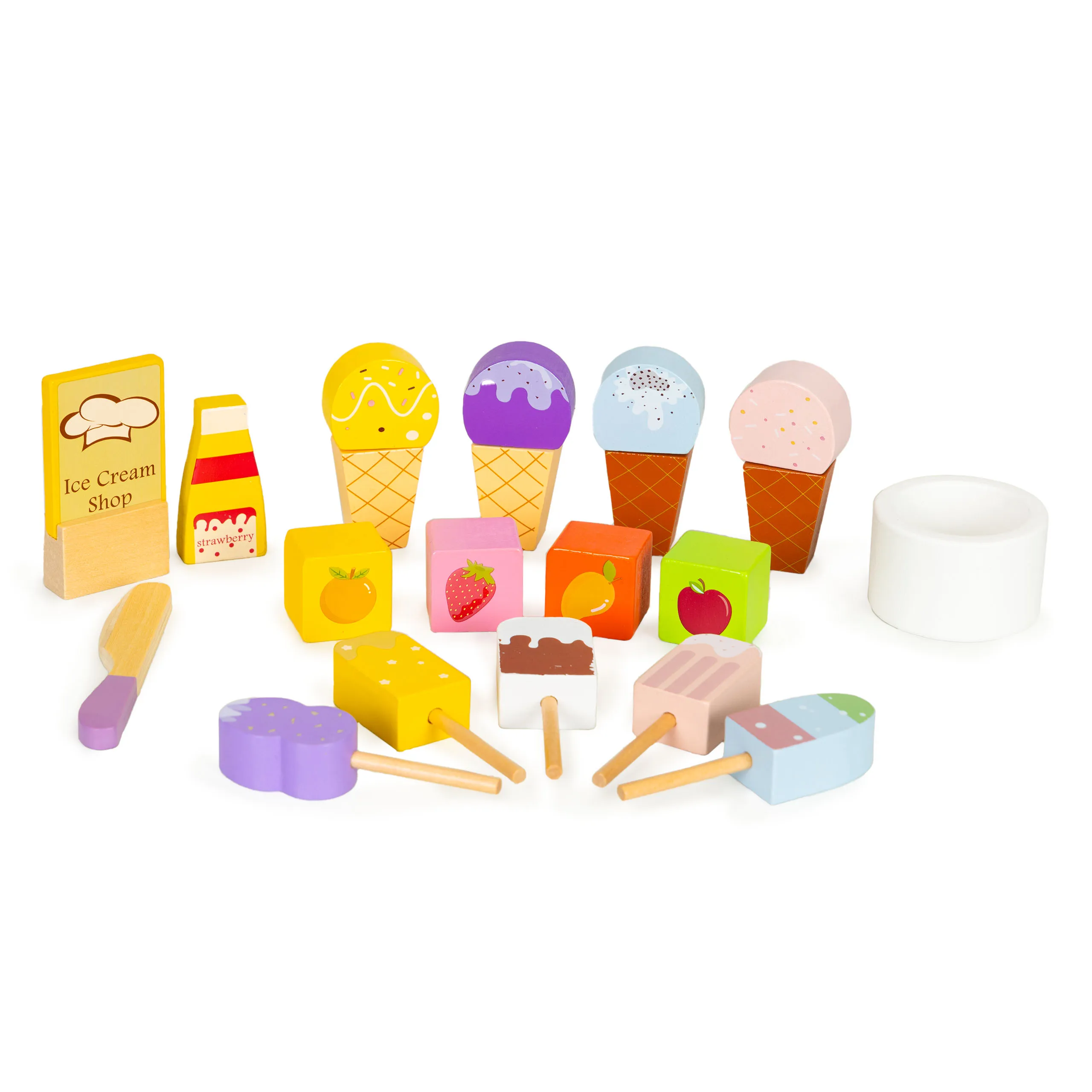 ecotoys dječja drvena slastičarnica - slika 4