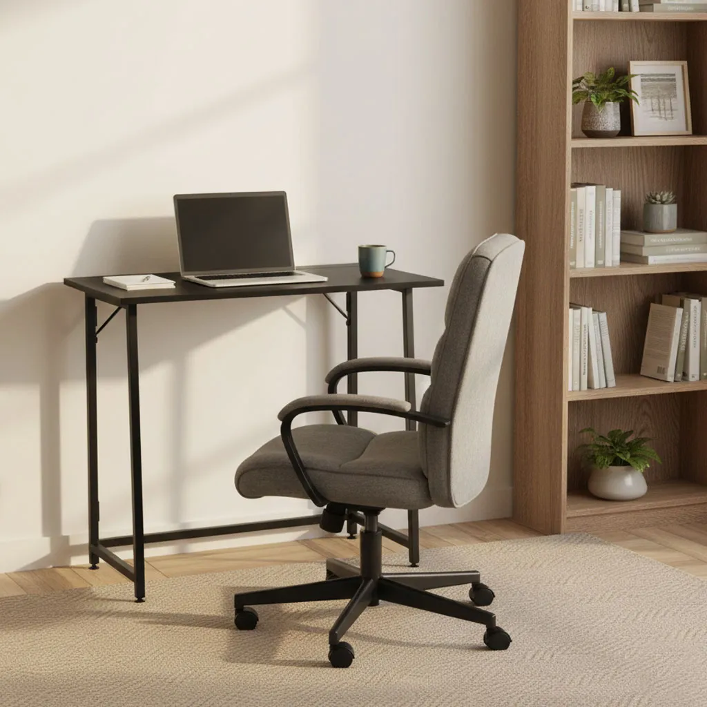 modernhome sklopivi računalni stol 80 × 45 cm za laptop – crni - slika 3