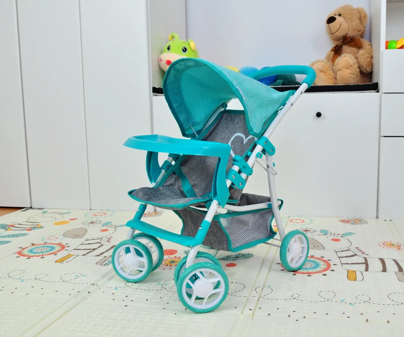 milly mally dječja kolica za lutke kate tirkizna - slika 7
