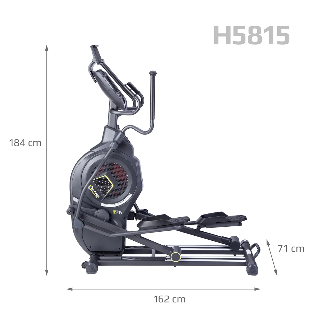 hms premium zračno-magnetski eliptični trenažer h5815 polukomercijalni - slika 10