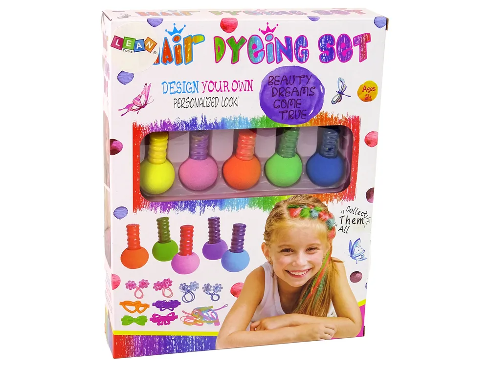 set za bojanje kose s gumicama - slika 5