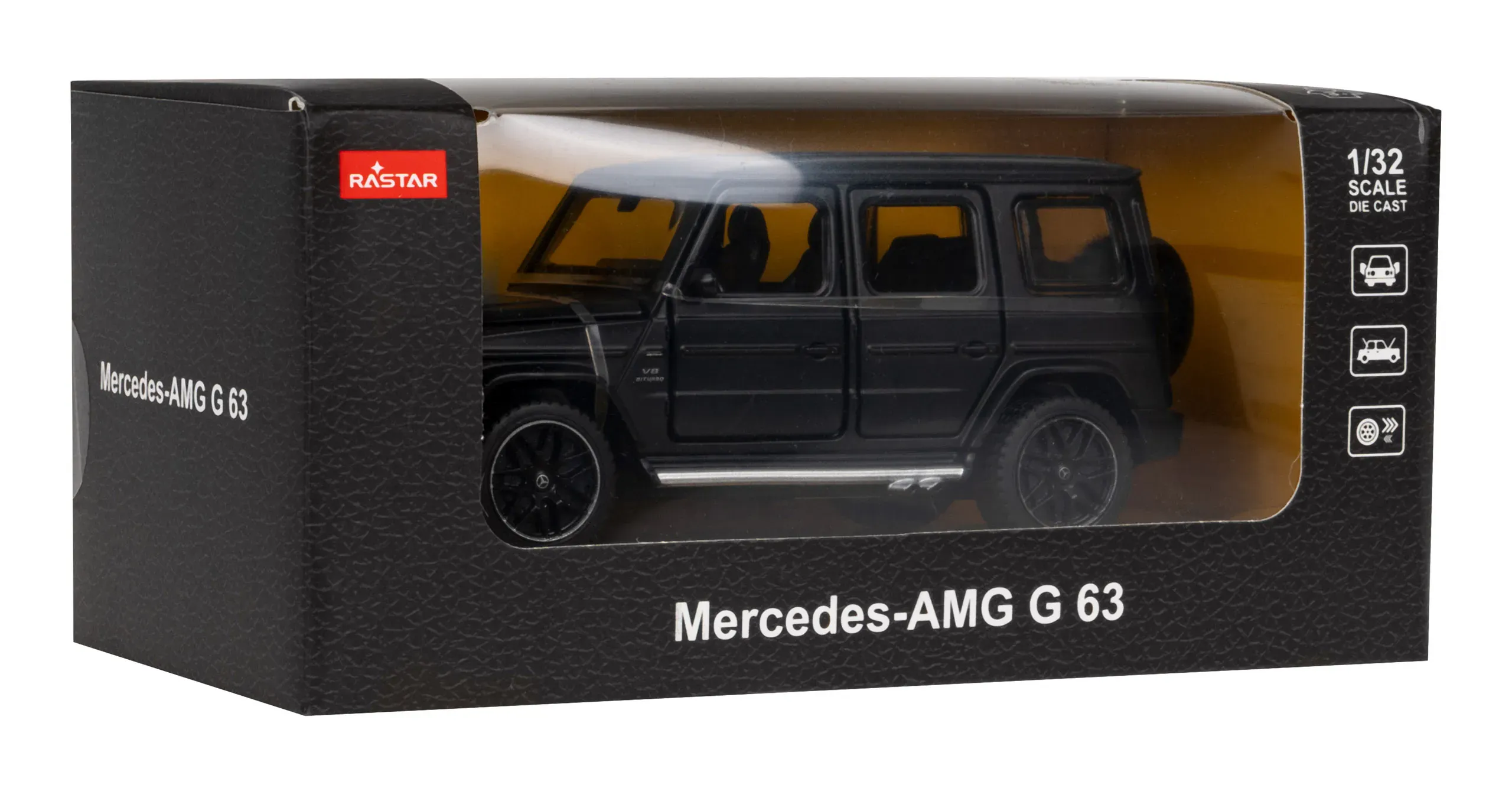 rastar metalni mercedes benz amg g63 1:32 crni - slika 2