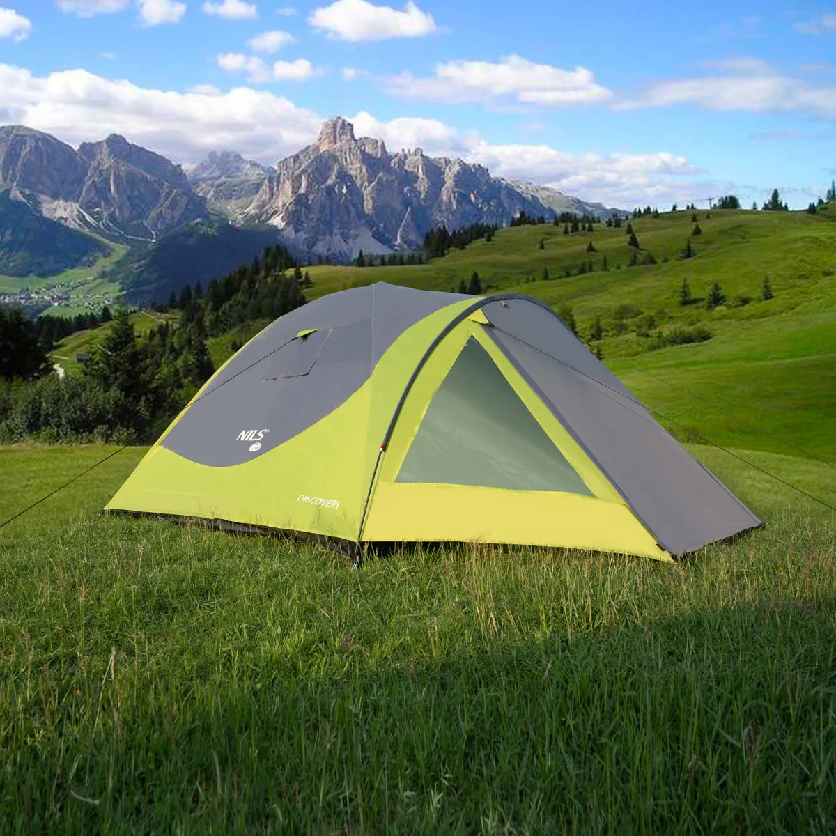 planinarski šator nils camp zeleno-sivi - slika 5