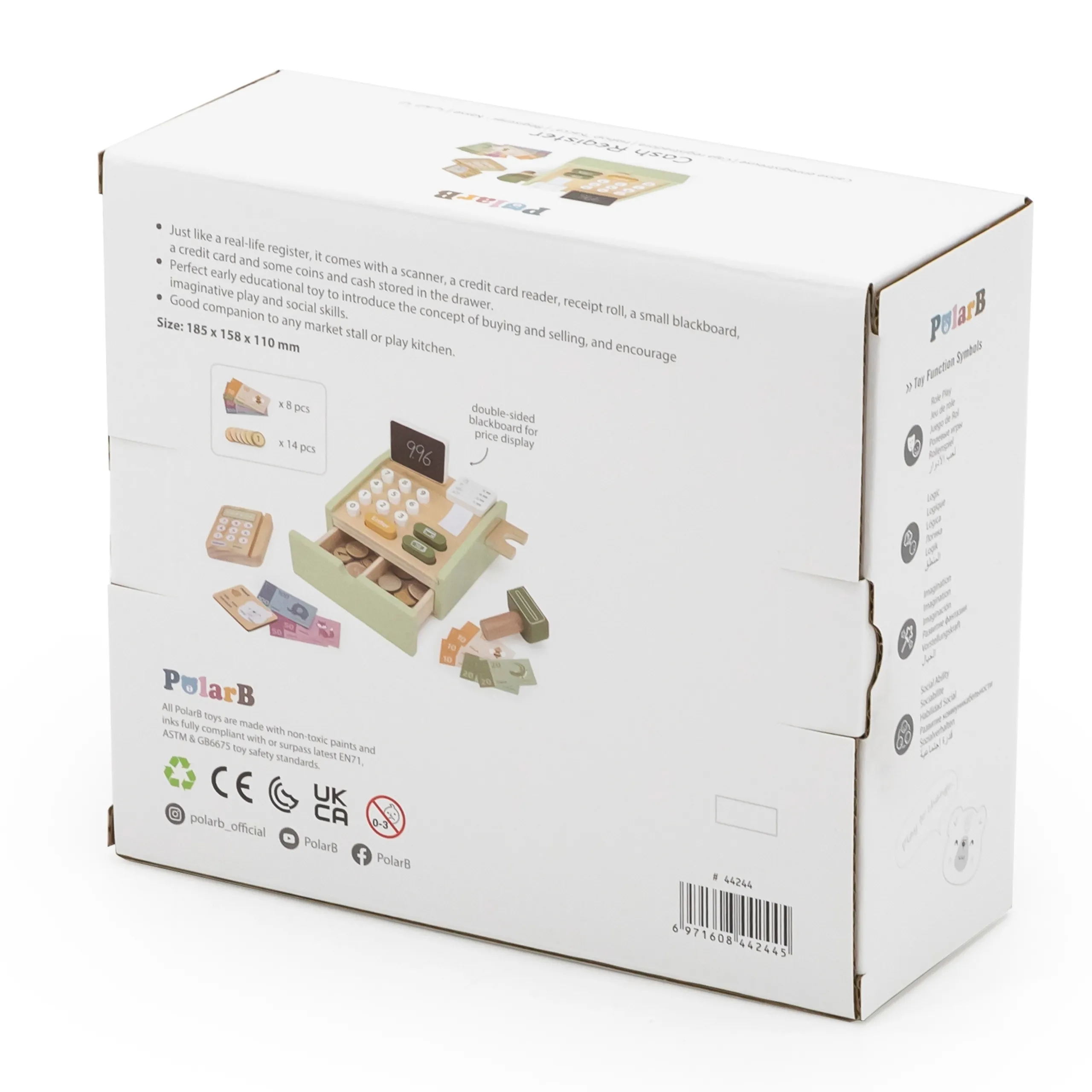 viga polarb drvena kasa zelena - slika 6