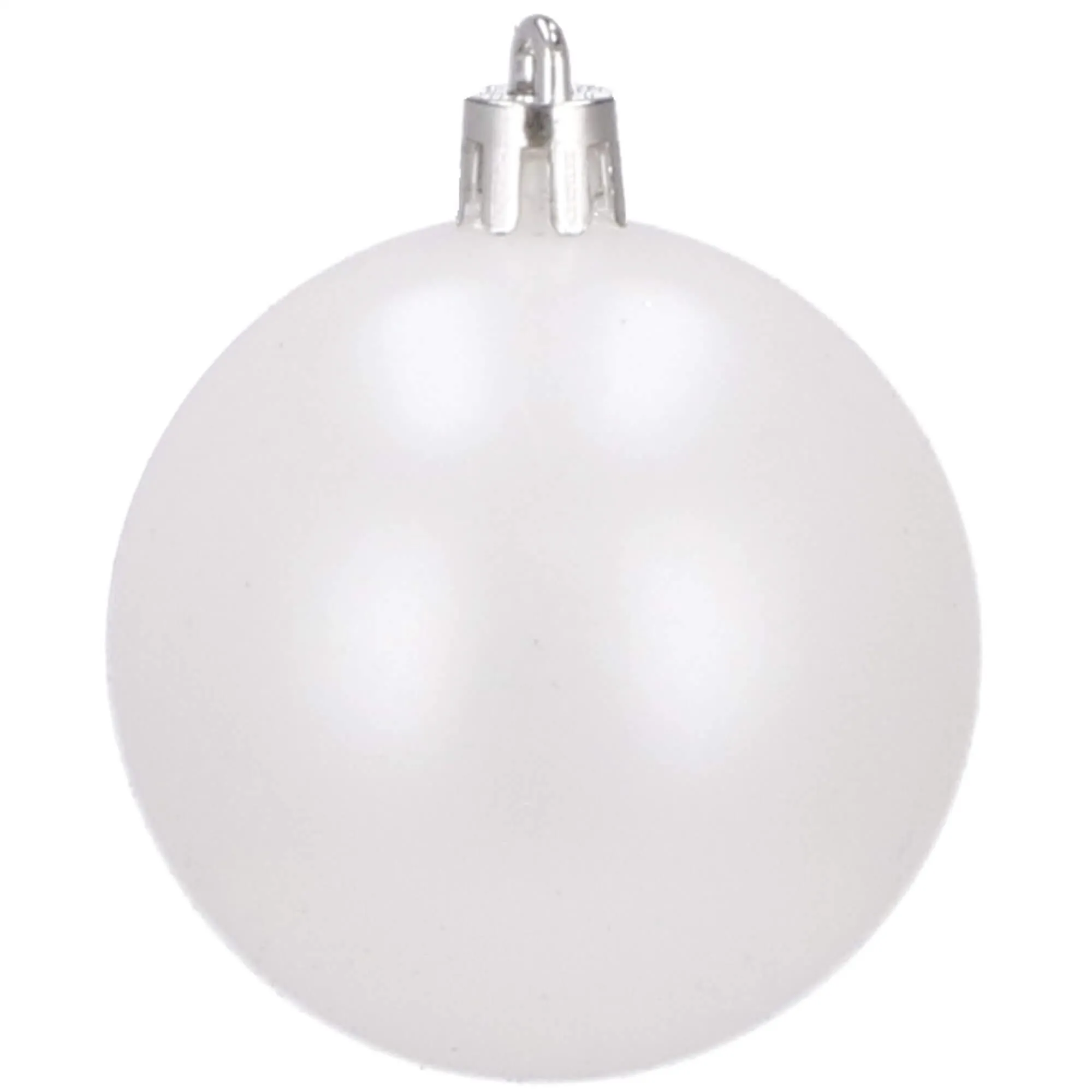 božićne kuglice 6 cm – set 20 komada bijela - slika 3