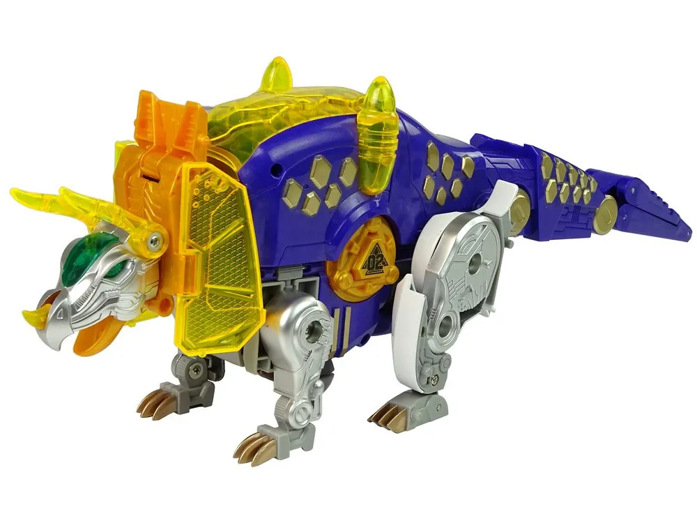 dječji pištolj 2u1 triceratops plavi - slika 3