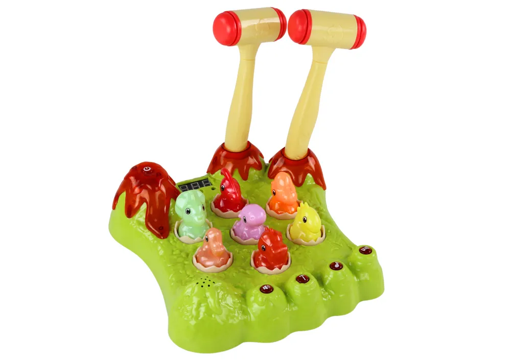 društvena igra wack-a-mole s dinosaurima zelena - slika 3