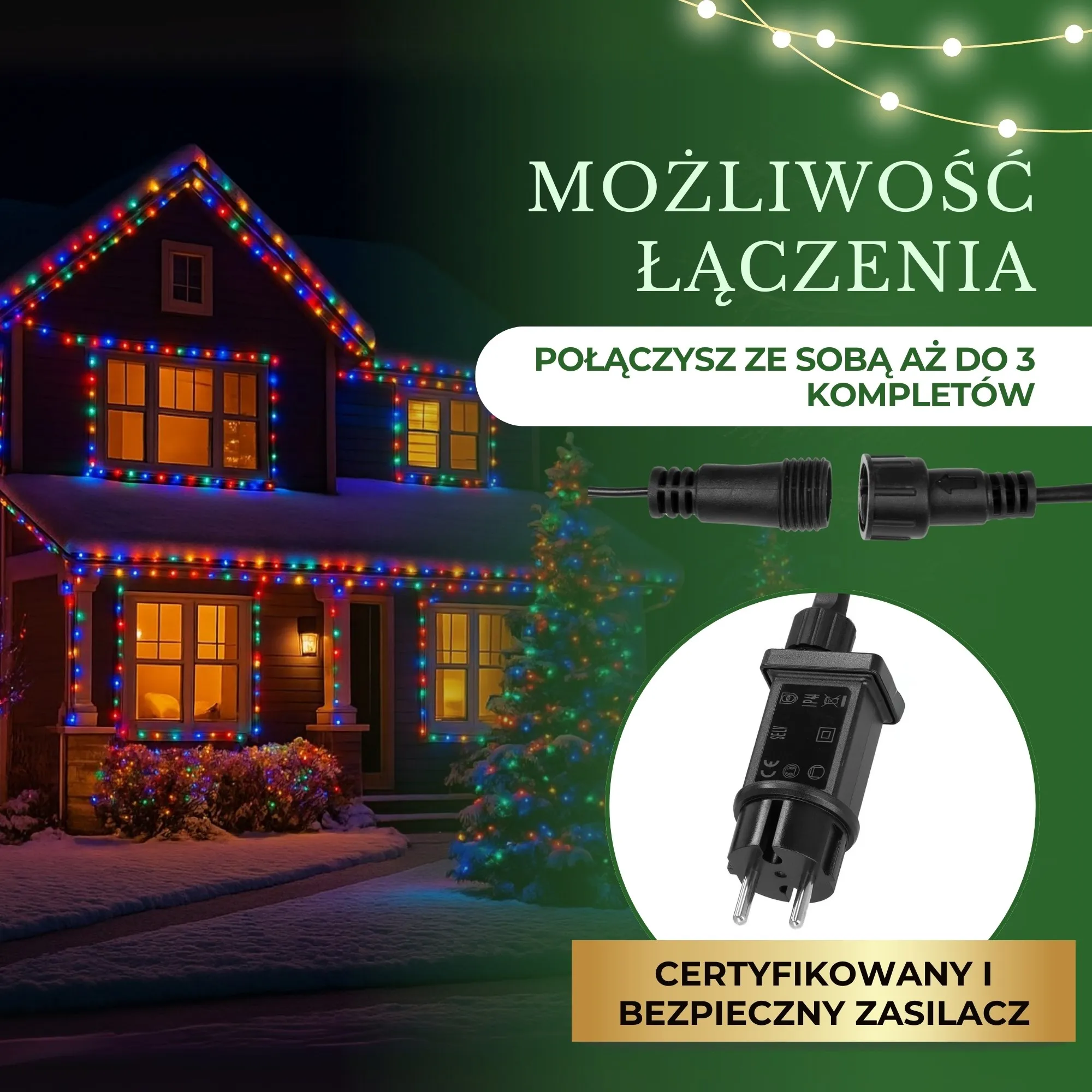 božićne led lampice s efektom treperenja 500 led flash - slika 10