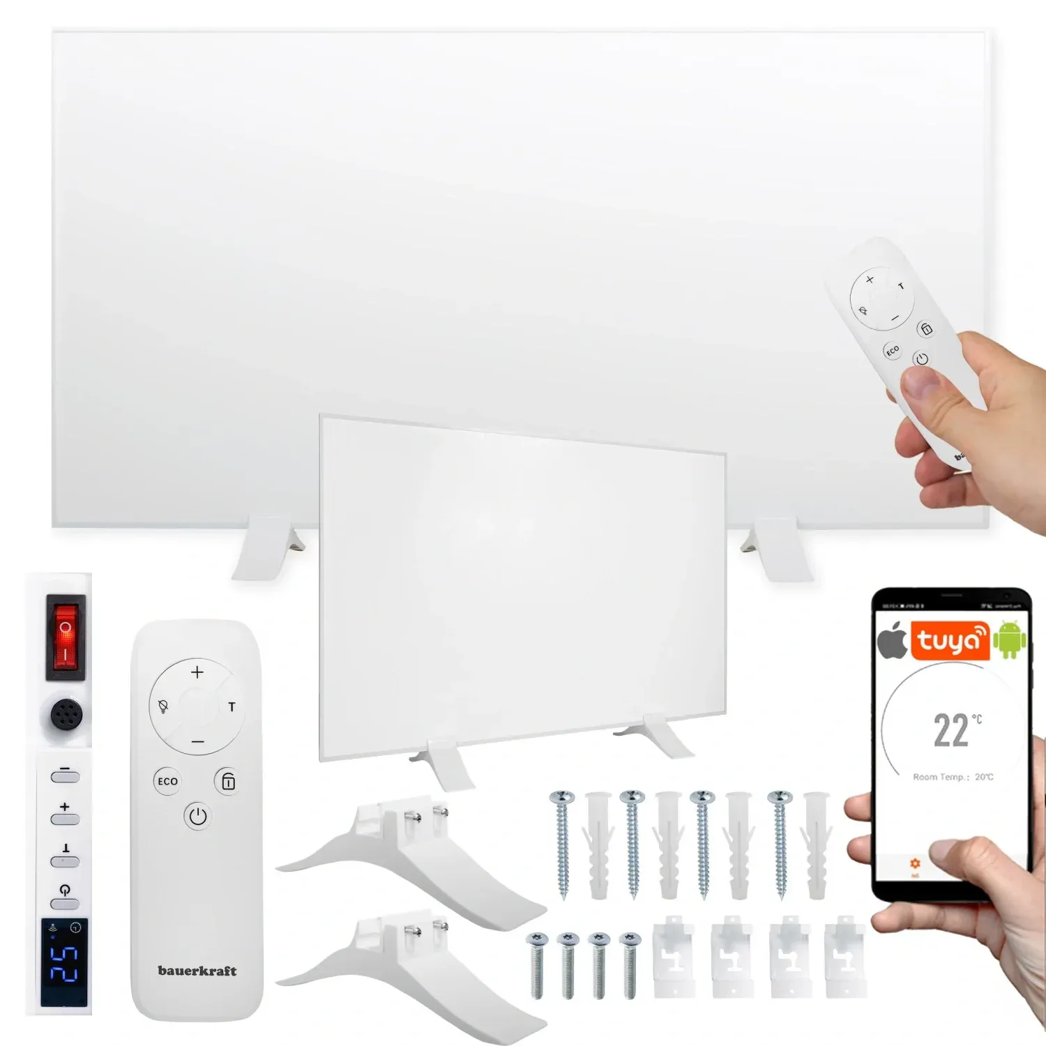 infracrveni grijač – grijaća fir ploča 600 w wi-fi, 60 × 100 cm - slika 2