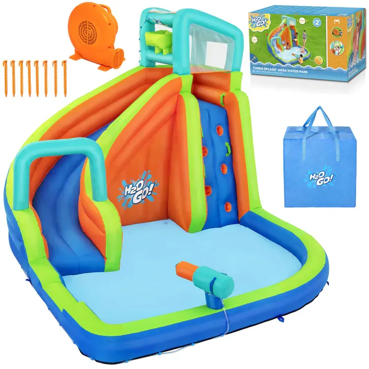 bestway vodeno igralište h2o go 365x320x270cm tobogan i bacač 53408 - slika 2
