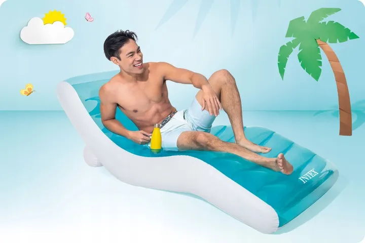 intex veliki madrac za plivanje 191x99cm svijetlo plavi - slika 3