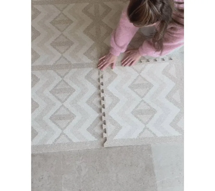 eeveve pjenasta puzzle podloga za igru kilim - pijesak 180 x 120 cm - slika 7