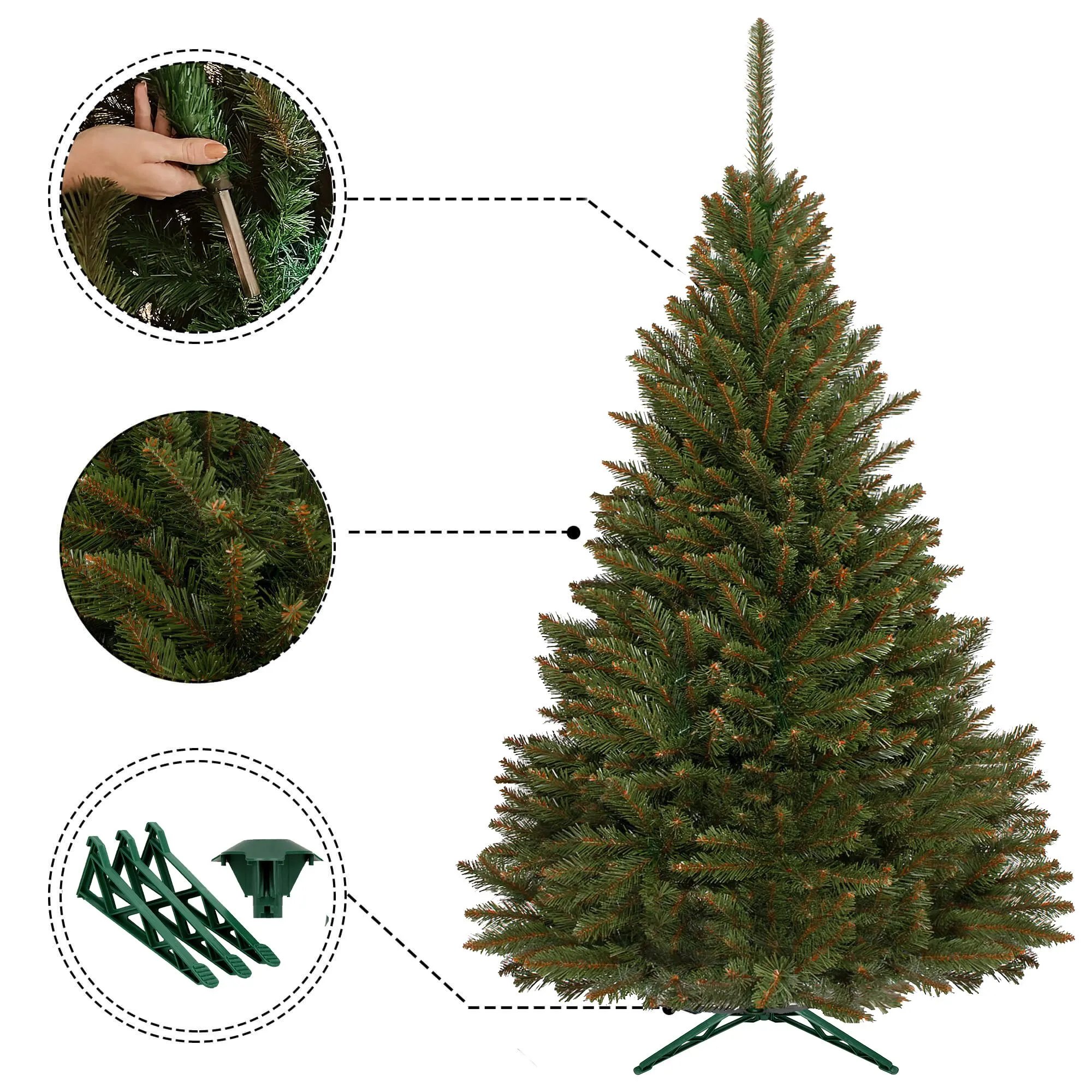 božićno drvce kavkaska smreka 120 cm - slika 5