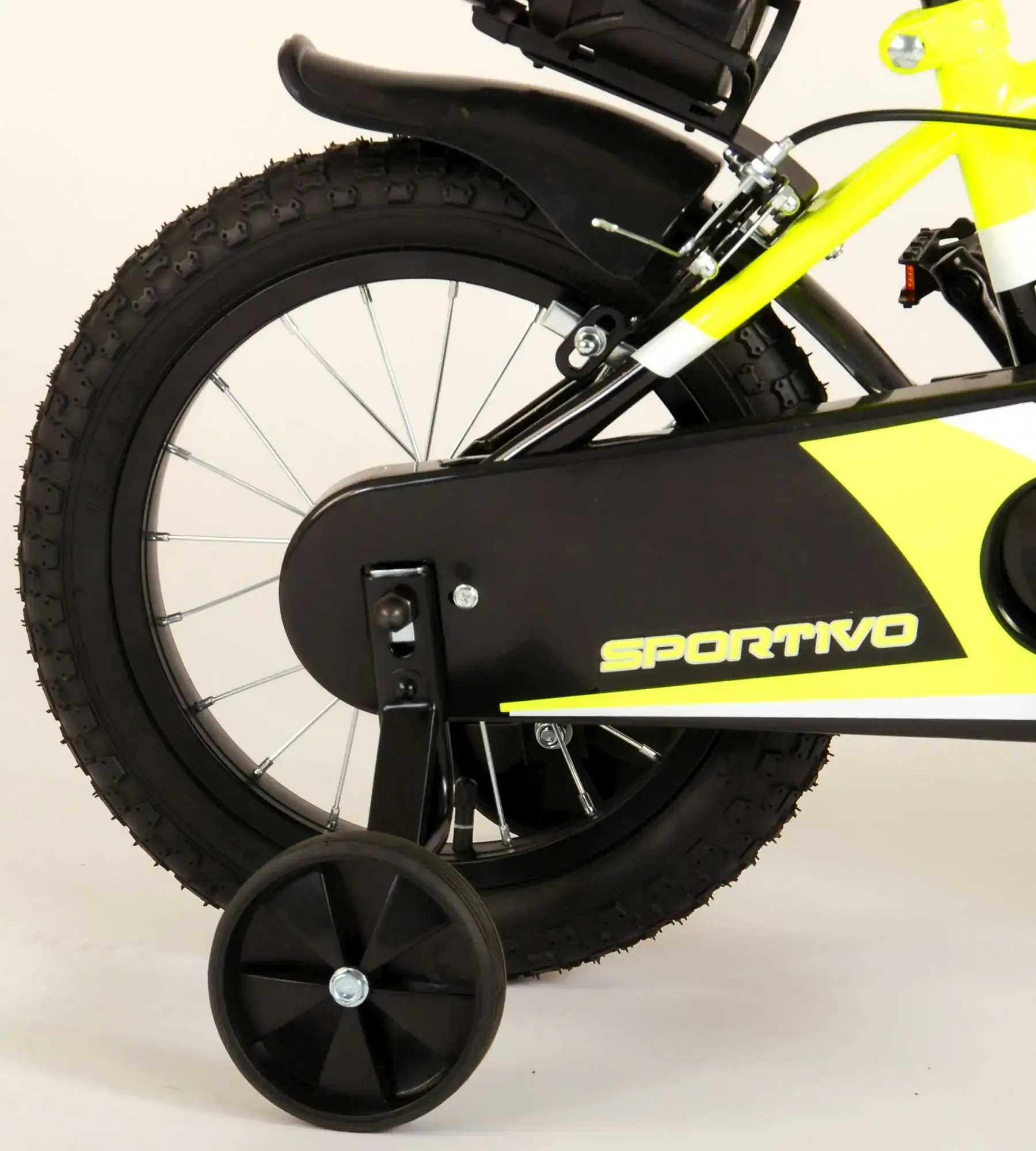 dječji bicikl volare sportivo 14" s dvije ručne kočnice neon žuti - slika 5