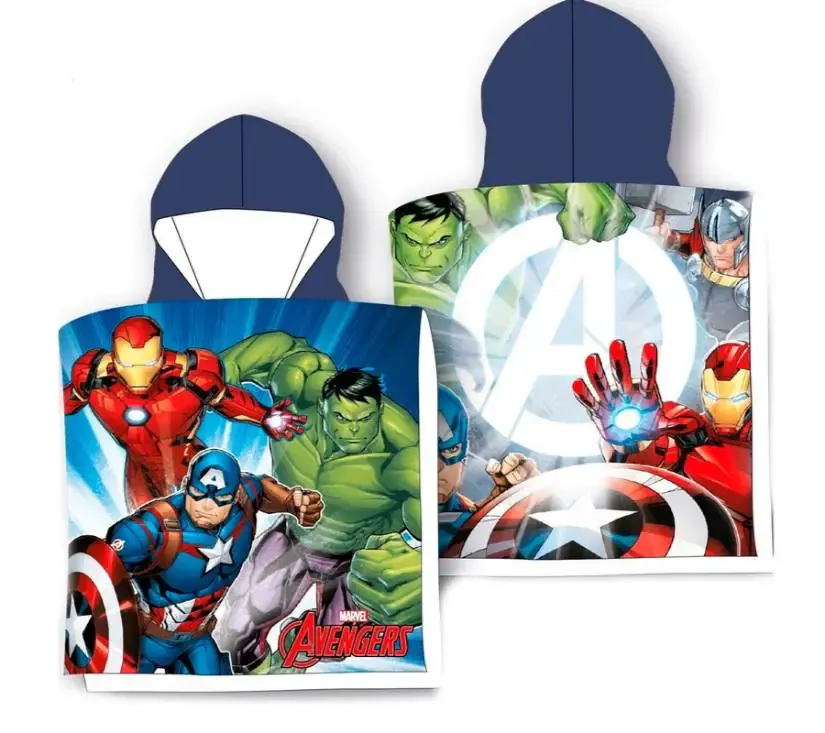 pamučni pončo ručnik marvel avengers 55 x 100 cm - slika 2