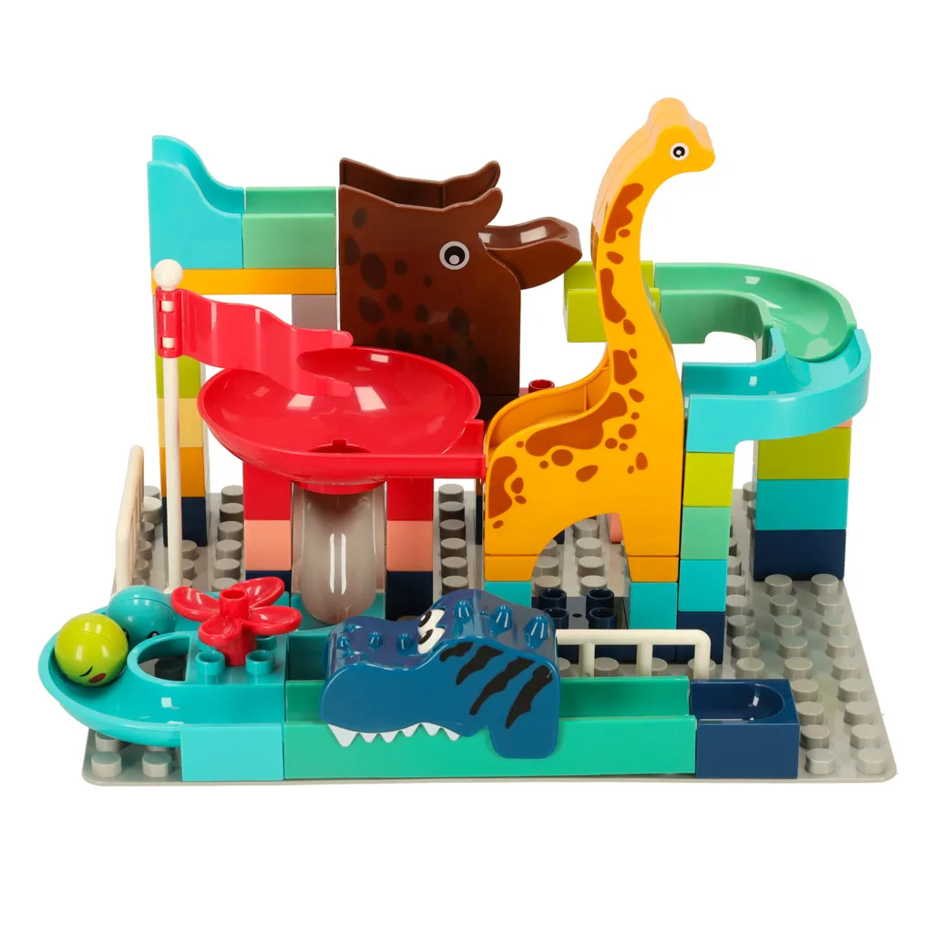 staza s loptom za dinosaure creative blocks 62 kom - slika 5