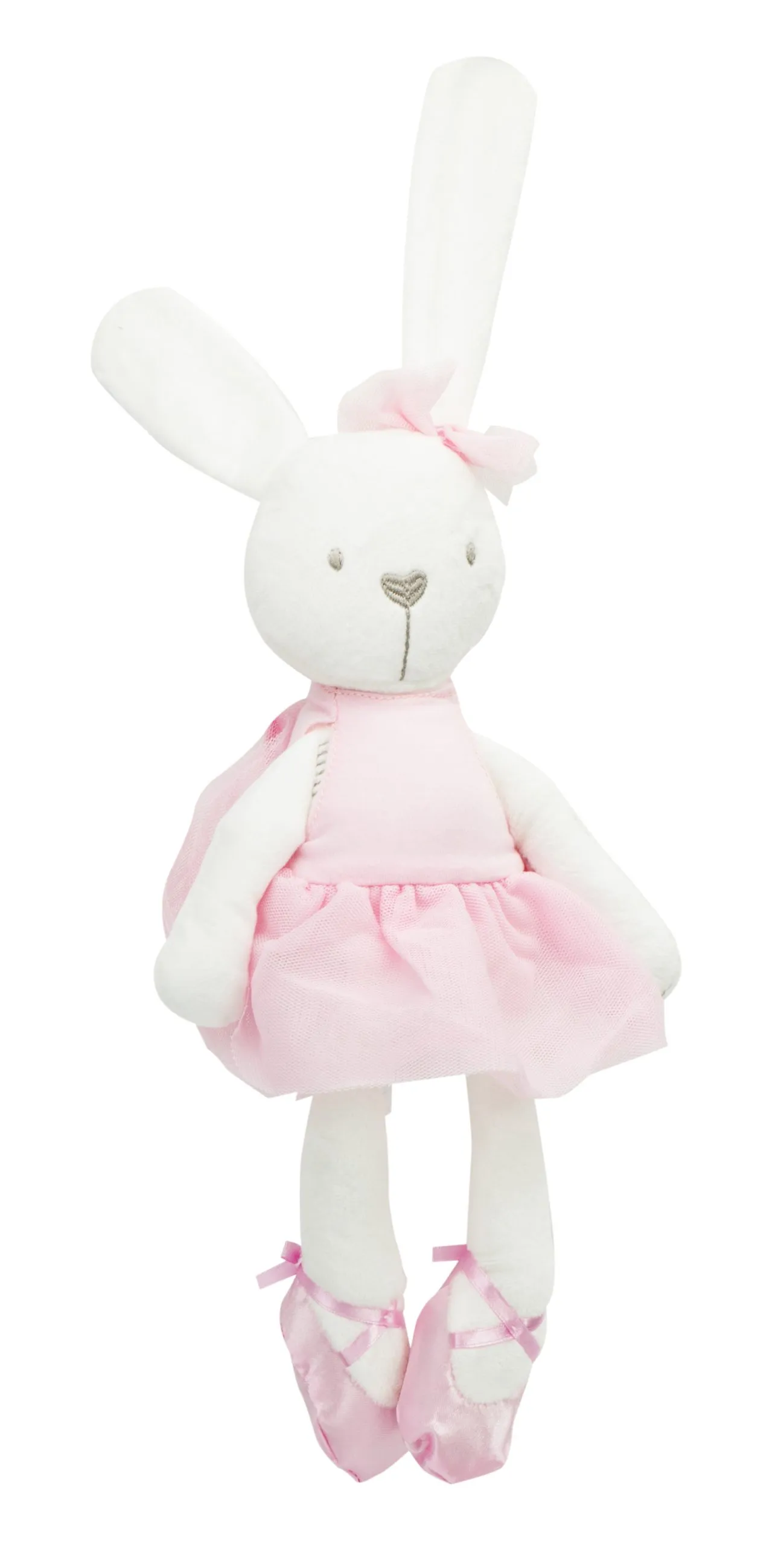 plišani zeko u roza haljini 42cm - slika 3