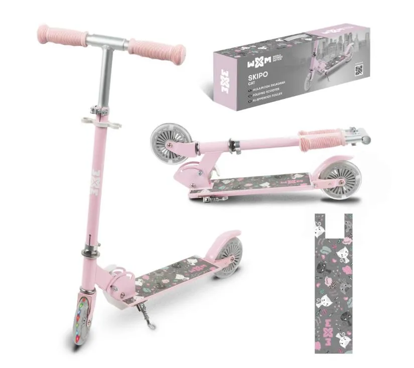 kidwell wxm sklopivi romobil za djecu, skipo mačka - slika 13