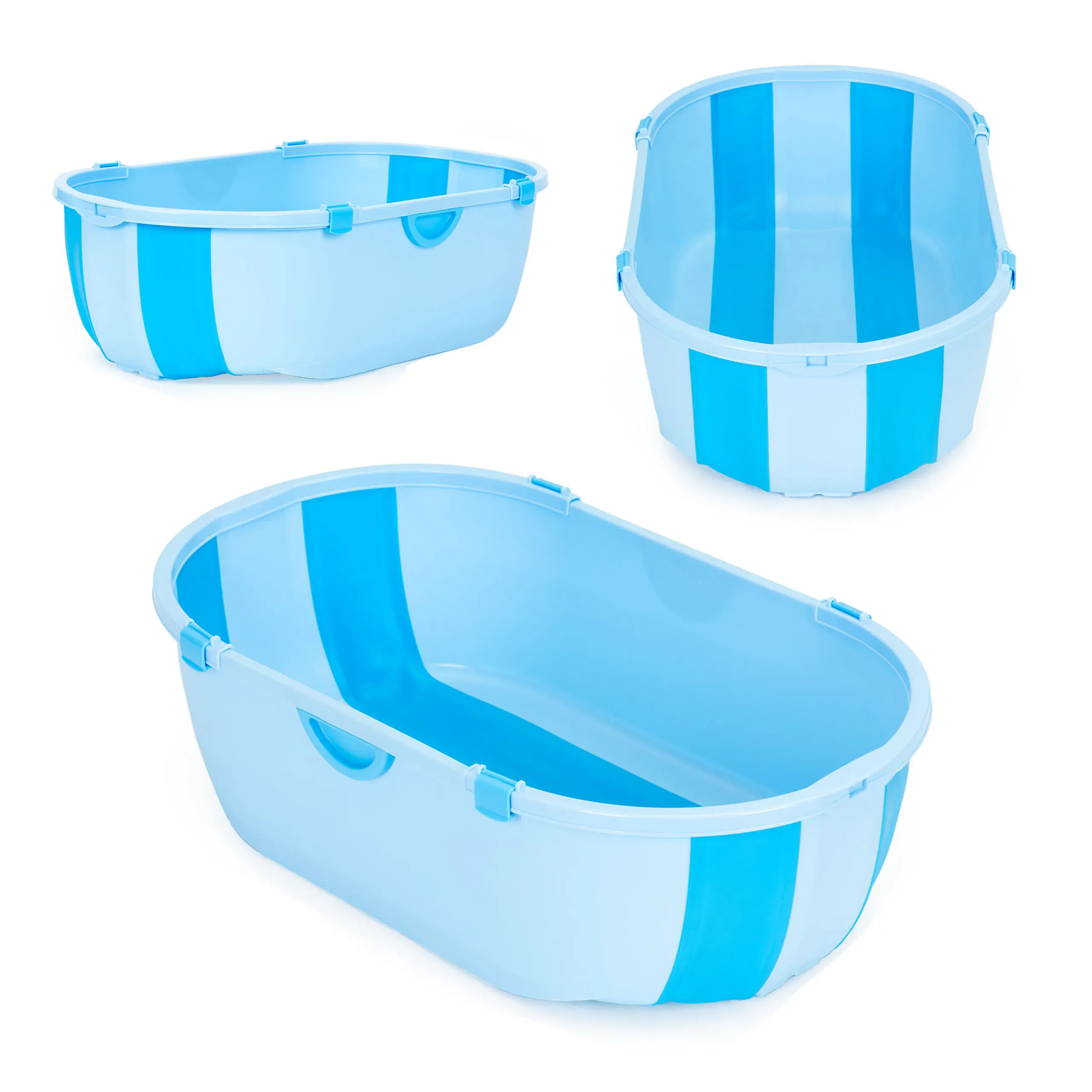 ecotoys sklopiva kada za bebe plava - slika 2