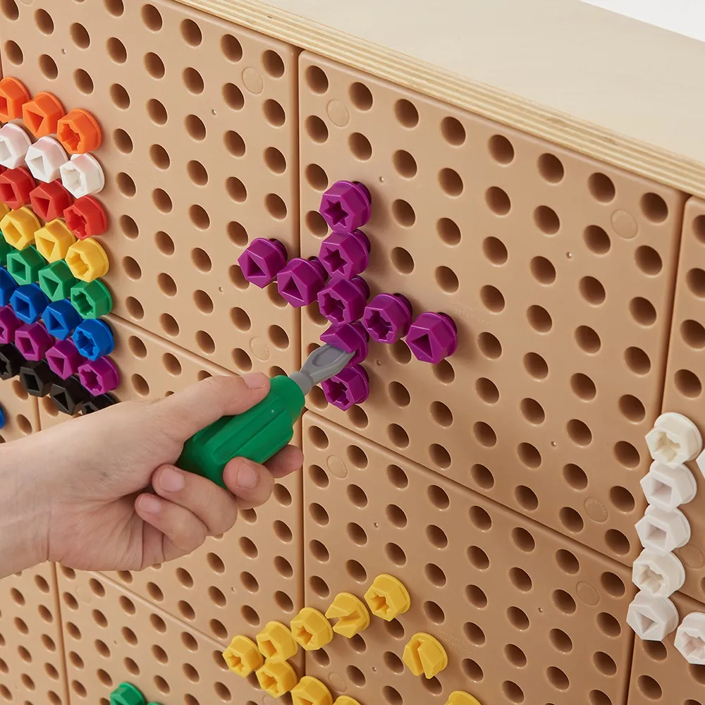 masterkidz šareni vijci, 5 oblika za kreativnu tablicu stem, 512 kom. - slika 8