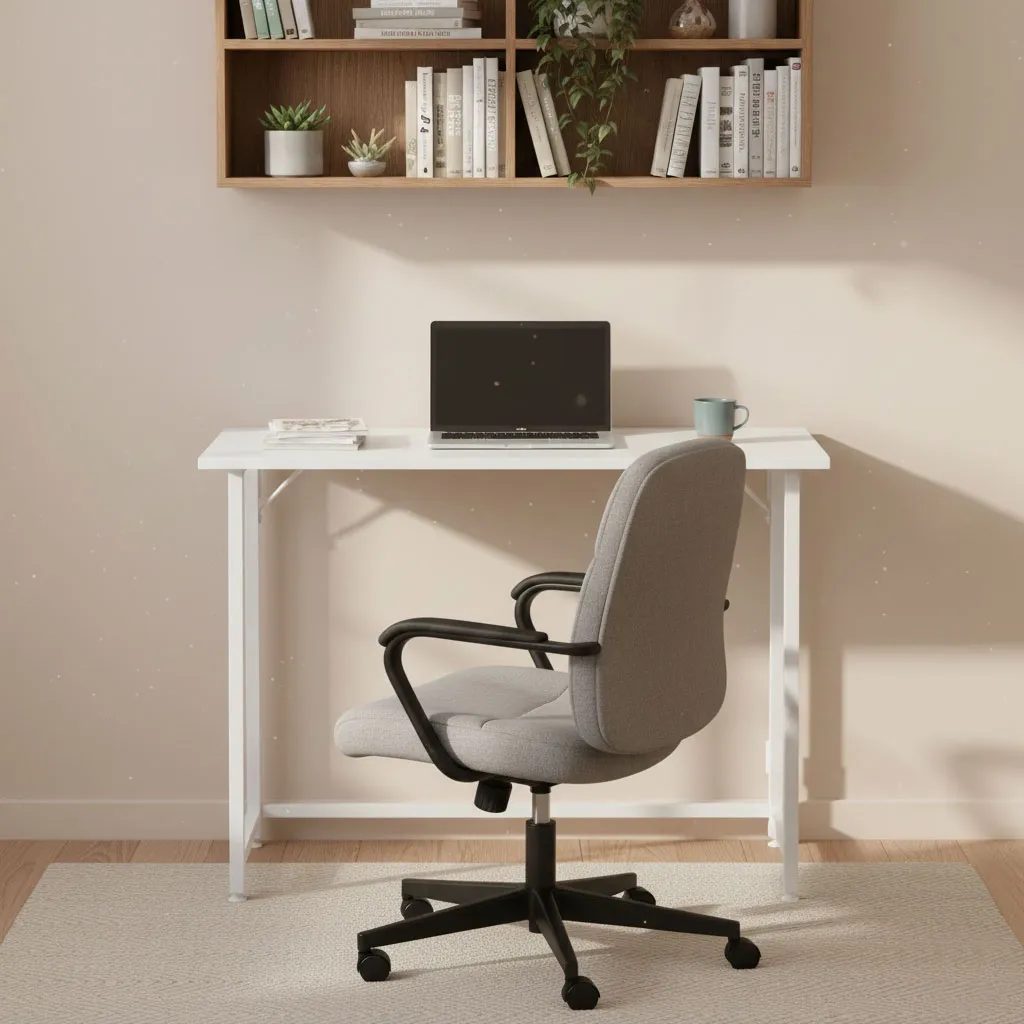 modernhome sklopivi stol 80 × 45 cm za laptop – bijeli - slika 3