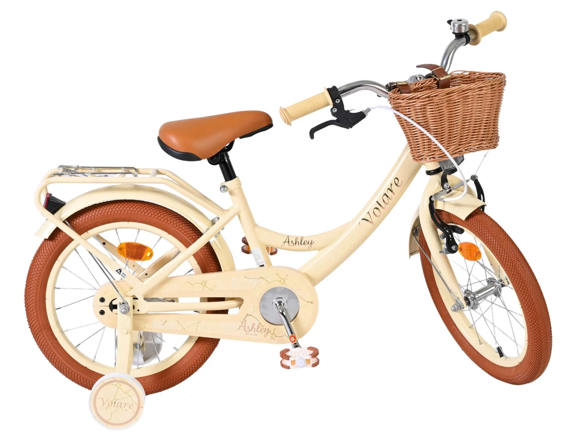 volare dječji bicikl ashley 16″ krem boje - slika 11