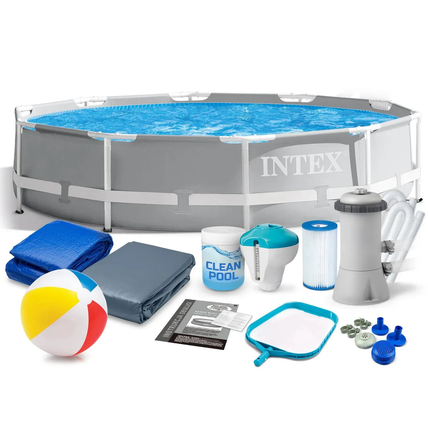 vrtni bazen s okvirom prism 366 x 76 cm 16u1 intex - slika 2