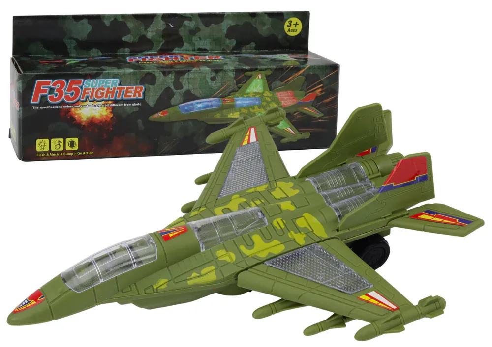 vojni borbeni avion f35 zeleni - slika 2
