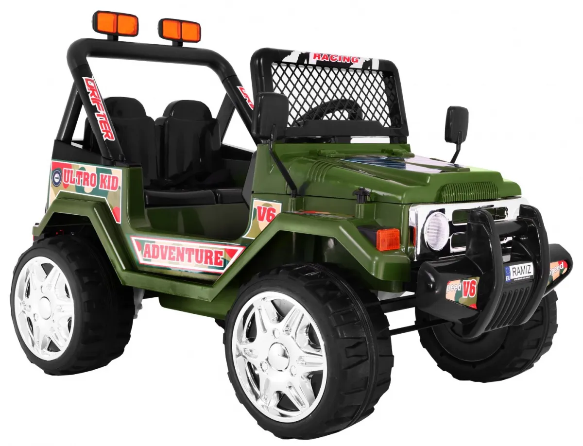 raptor auto na akumulator drifter, zeleni - slika 3