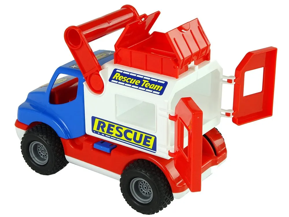dječji kamion rescue bijelo - plavi - slika 4