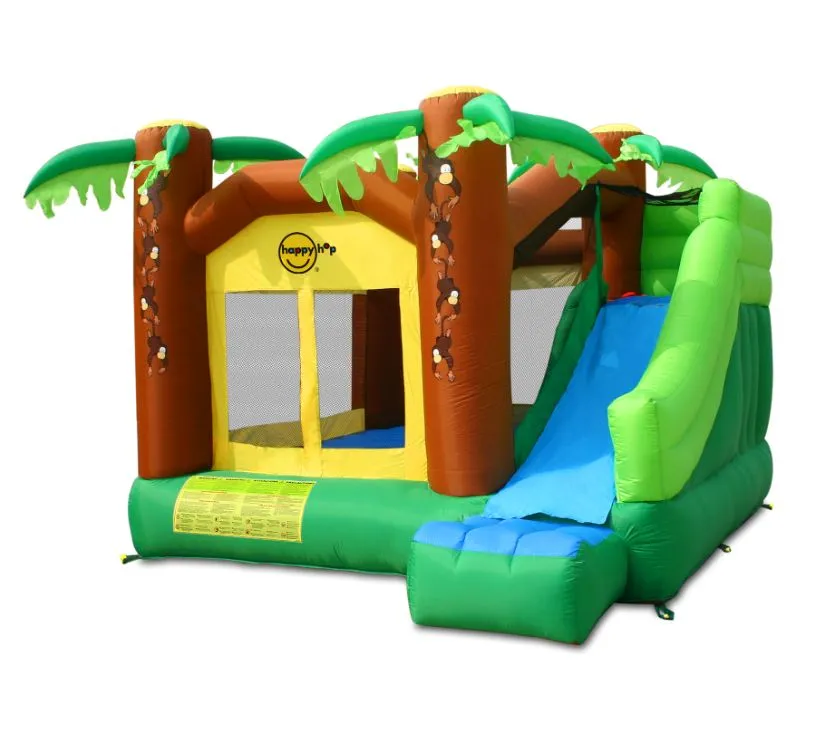 happy hop dvorac na napuhavanje jungle s toboganom - slika 3