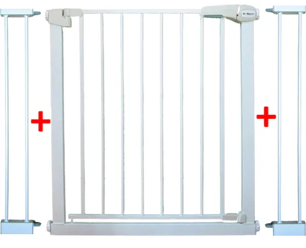 zaštitna ograda za djecu s2 bijela 79-105 cm - slika 2