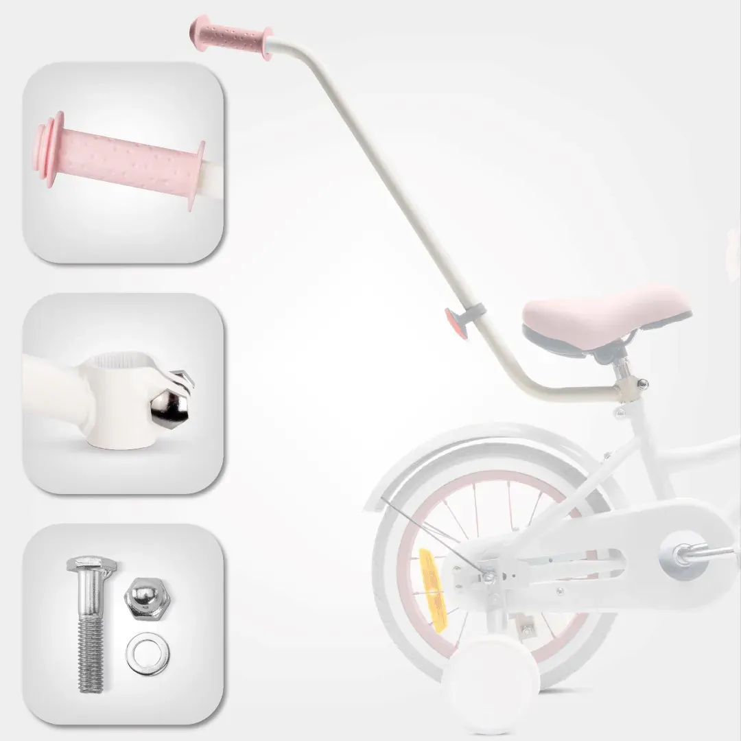 heart bike drška za bicikl roza - slika 2