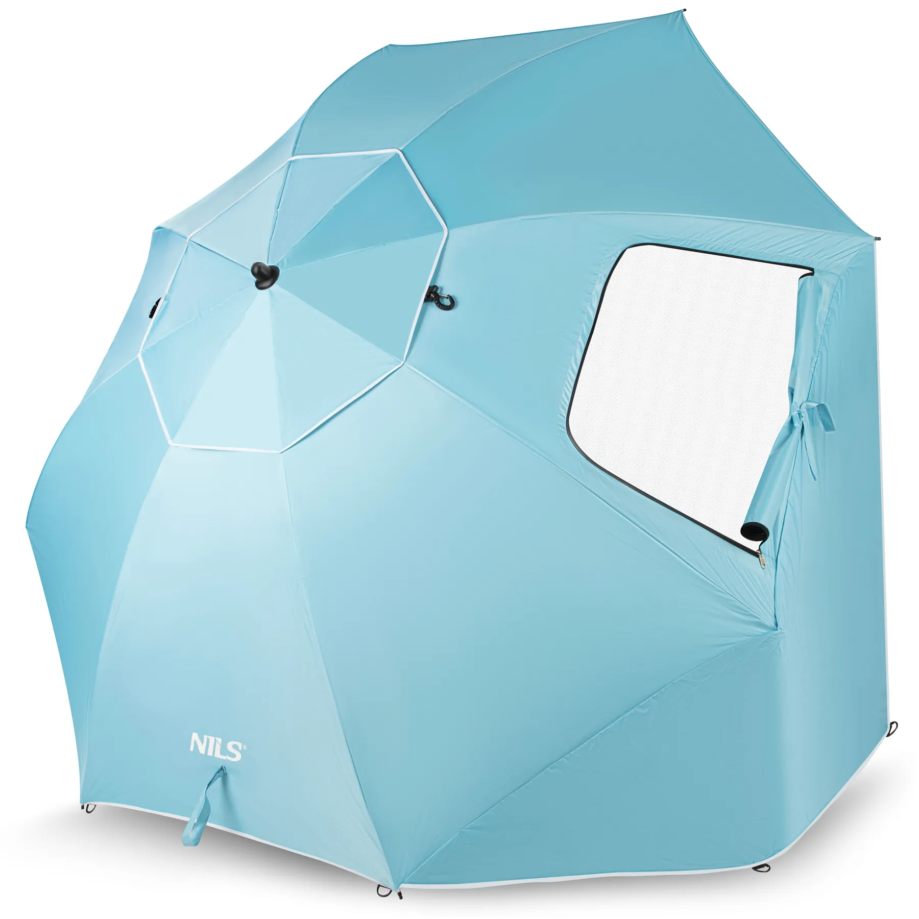 suncobran/vjetrobar 2u1 xxl 240 cm plavi nils camp - slika 6