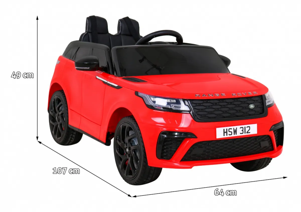 range rover velar auto na akumulator, crvena - slika 3