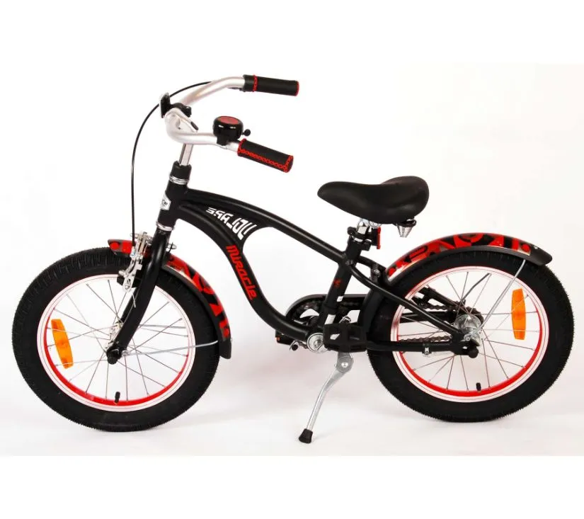 dječji bicikl miracle cruiser 16" mat crni - slika 14